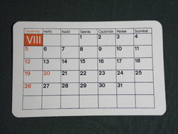 Card calendar, health information, toilet paper, Szolnok paper mill, 1973, (5)