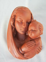 Mother and child ceramic wall decoration
