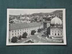 Postcard, Pécs, Széchenyi Square, Jámí Turkish Church skyline detail