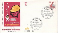 Memorial cards, fdcs 0431 (berlin) michel 406 1.90 euro