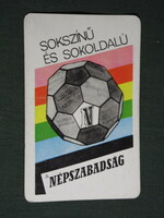 Card calendar, épszabadság daily newspaper, newspaper, magazine, graphic artist, 1973, (5)