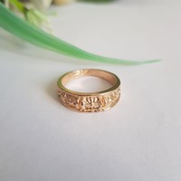 New ring with flower and scissors pattern - usa 5.5 / eu 50 / ø16mm