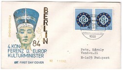 Memorial cards, fdcs 0444 (berlin) michel 721 2.70 euro
