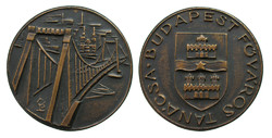 Bony László: Elizabeth Bridge Reconstruction Commemorative Medal / Budapest City Council