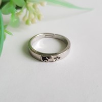 New adjustable size ring with elephant pattern