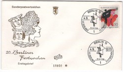 Commemorative cards, fdcs 0418 (berlin) michel 372 1.20 euro