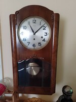 Antique pendulum mechanical wall clock