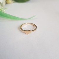 New heart decorated ring - usa 5.5 / eu 50 / ø16mm