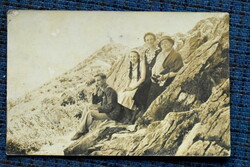 Antique private photo postcard - trip