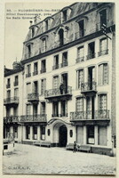 Antique photo postcard - hotel