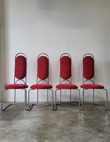 12 Tubular retro chairs, dining chairs, conference chairs