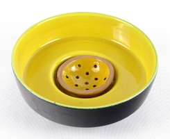 1M323 retro ceramic ikebana bowl