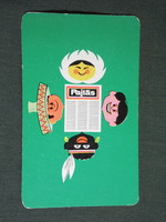Card calendar, comrade youth, pioneering magazine, newspaper, graphic artist, 1973, (5)