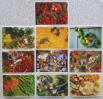10pcs w. Pfannenschmidt postcard greeting card package vegetables fruit postman