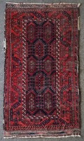 1L007 antique Caucasian hand-knotted Persian rug 110 x 205 cm
