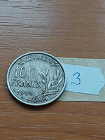 FRANCIAORSZÁG 100 FRANK FRANCS 1955 Réz-nikkel,  3.
