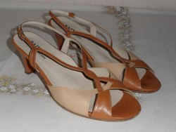 Rhine Brown Leather Women's Sandals (39.5)