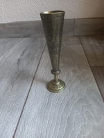 Beautiful antique oriental copper vase (15.3x4.2 cm)