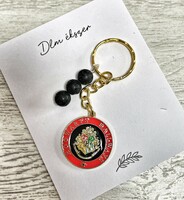 Harry potter coat of arms keychain