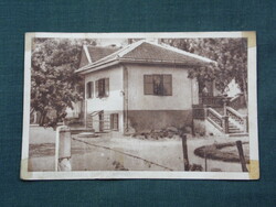 Postcard, Balatonmária, village resort, street detail