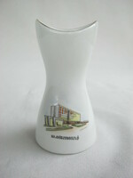 Aquincum porcelain vase commemorative Hajdúszoboszló