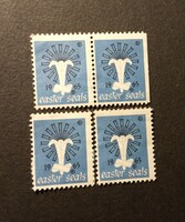 Bélyeg jótékonysági 1965 USA Easter Seals húsvéti bélyegek 4 db Help Crippled Children