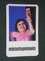 Card calendar, state insurance, life insurance, children's model, 1973, (5)