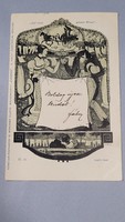 Régi képeslap, levelezőlap: Boldog Új Esztendőt 1898