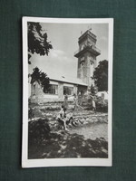 Postcard, Pécs, tourist house, József Kiss lookout, view detail