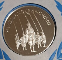 0,925 ezüst (Ag) emlékérem Szváziföld, proof, PP