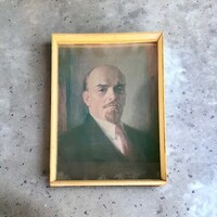 Retro Iskolai Lenin portré, kedves emlék