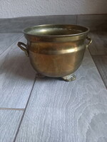 Beautiful antique copper basket (10.3x16 cm)