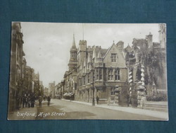 Postcard, England, England Oxford, high street, street view detail
