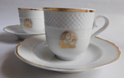 Raven Háza pannonia coffee set with douwe egberts logo