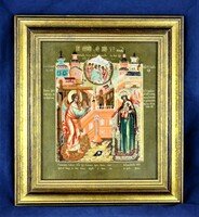 Special Annunciation Icon, Central Russia, 19th Century!!!