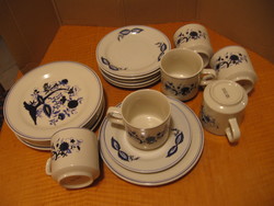 English hilary & bros original design breakfast and snack set with onion pattern