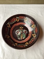 Old ceramic wall plate 26 cm.