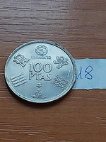 Spain 100 pesetas 1980 (80) copper-nickel, españa 82, i. King John Charles 18.