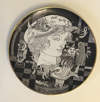 Szasz Endre Hólloháza porcelain decorative wall plate 24.5 Cm