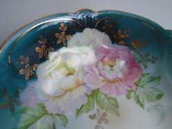 Art Nouveau peony centerpiece, dish, bowl.