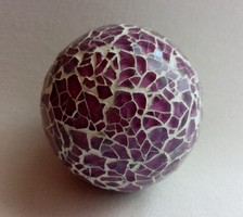 Glass mosaic decorative sphere / decoration