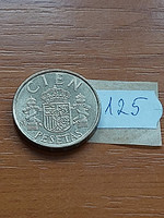 Spain 100 pesetas 1983 aluminum bronze, i. King John Charles 125.