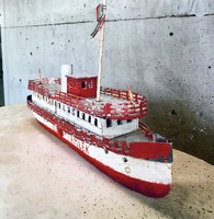 Retro souvenir wooden ship model, decoration