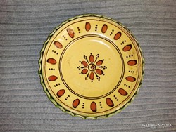 Glazed ceramic wall plate (a2)