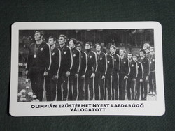 Kártyanaptár,Sportpropaganda,Olimpia bajnokok,Magyar labdarúgó válogatott ezüstérem, 1973,   (5)