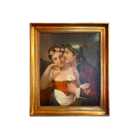 Unknown 19th-century Western European painter: Courtship F00155
