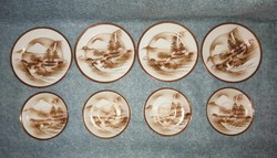 Chinese porcelain small plate set 4+4 pcs (a5)