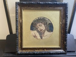 Ismeretlen művész: A megfeszített Krisztus (gobelin)