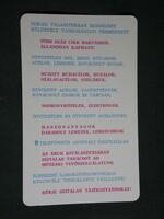Card calendar, ferroglobus iron and steel company, Budapest, 1972, (5)
