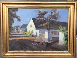 Bor Pál (1889-1982) : Utcarészlet, Képzőművészeti alap
